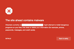 chrome site ahead contains malware blocklisted warning website image example
