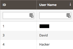 hacked admin users example screenshot