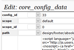 database scan example screenshot