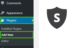 Sucuri plugin add new search screenshot