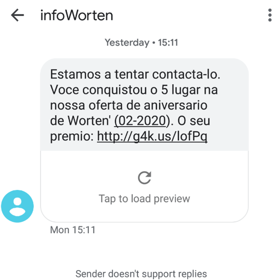 SMS Scam
