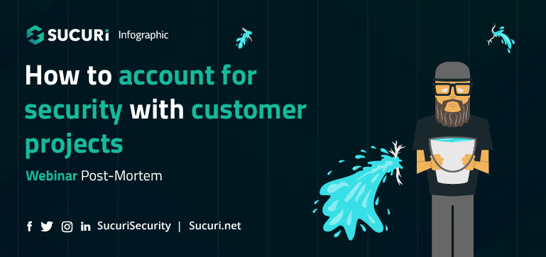 How to Account for Security with Customer Projects Infographics Sucuri OG