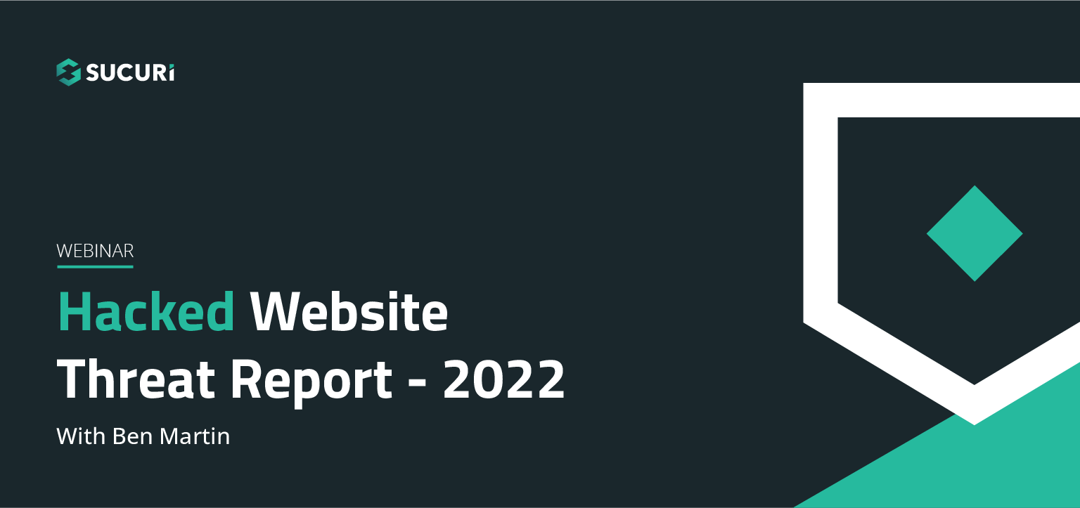 Picture of presenter of 2022 Website Threat Report Webinar